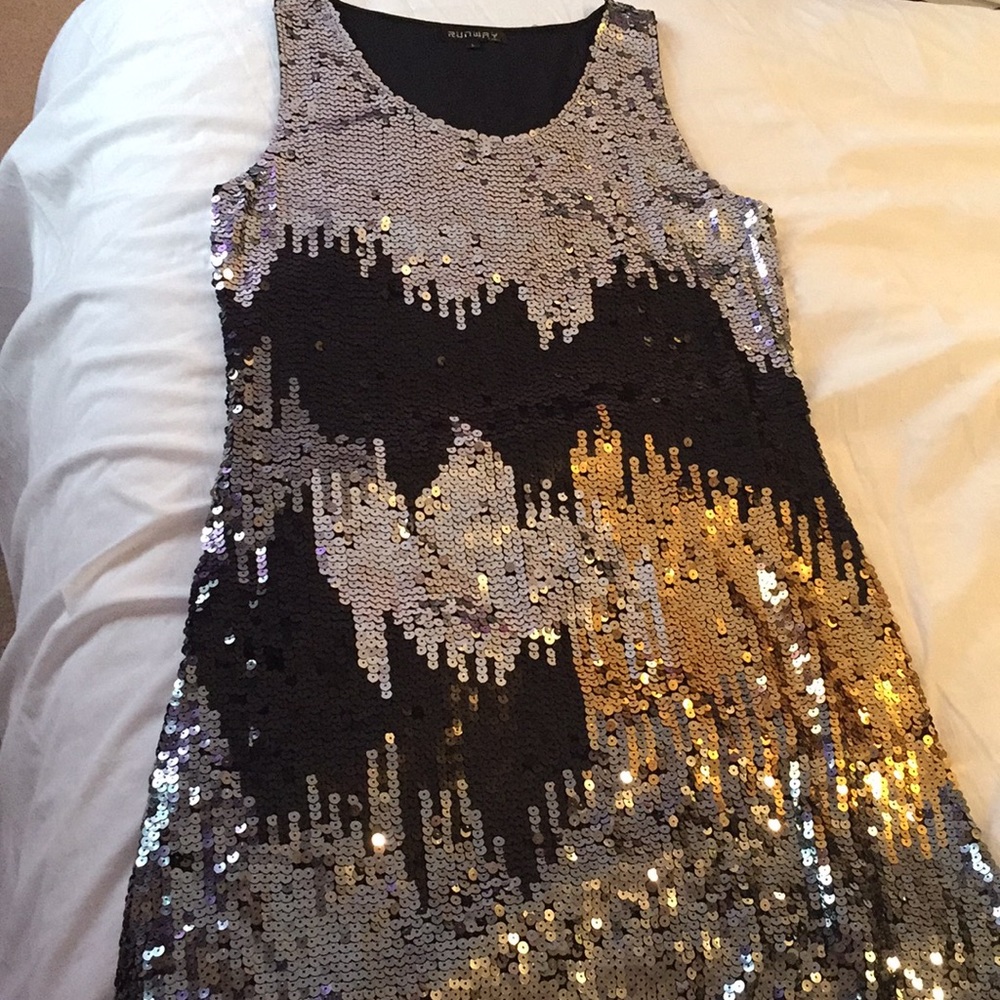 Runway Glitter Mini Dress